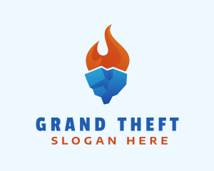 Gradient Fire Glacier Logo