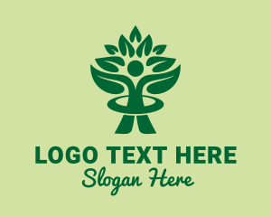 Foundation - Forestry Human Tree logo design