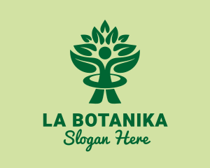 Forestry Human Tree  Logo