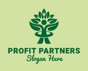 Forestry Human Tree  logo design