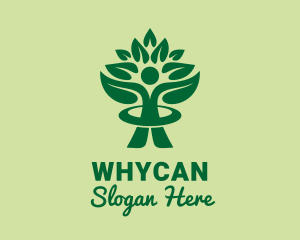 Vegan - Forestry Human Tree logo design