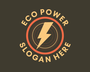 Renewable Energy - Electric Lightning Energy logo design