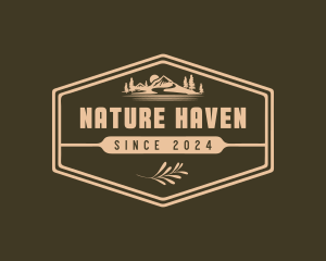 Mountain Natural Landscape logo design