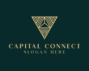 Luxury Pyramid Triangle logo design