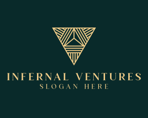 Luxury Pyramid Triangle logo design