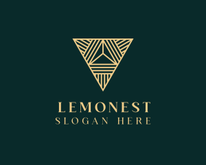 Business Ventures - Luxury Pyramid Triangle logo design