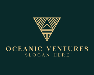 Luxury Pyramid Triangle logo design