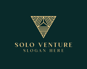 Luxury Pyramid Triangle logo design