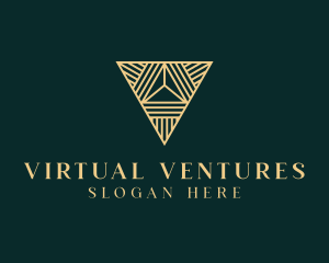 Luxury Pyramid Triangle logo design