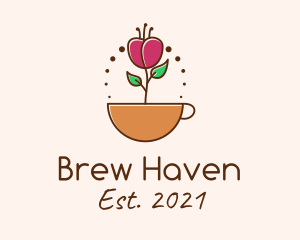 Coffee House - Coffee Plant Mug logo design