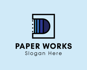 Documents - Notebook Letter D logo design