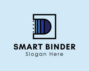 Binder - Notebook Letter D logo design