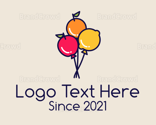 Fresh Fruit Balloon Logo