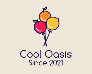 Refreshment - Fresh Fruit Balloon logo design
