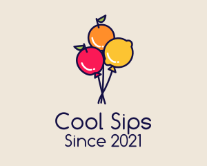 Refreshment - Fresh Fruit Balloon logo design