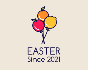 Plum - Fresh Fruit Balloon logo design