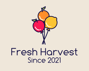 Fruit - Fresh Fruit Balloon logo design