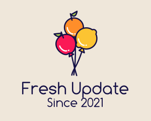 Fresh Fruit Balloon logo design