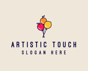 Fresh Fruit Balloon logo design