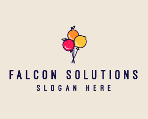 Fresh Fruit Balloon logo design