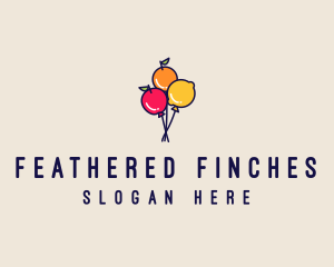 Fresh Fruit Balloon logo design