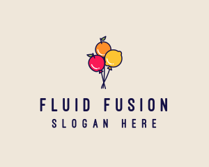 Fresh Fruit Balloon logo design