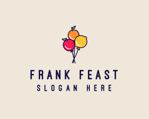 Fresh Fruit Balloon logo design