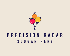 Fresh Fruit Balloon logo design