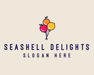 Fresh Fruit Balloon logo design