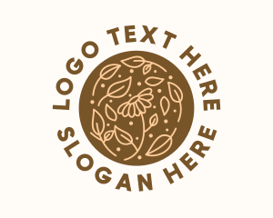 Organic Flower Skin Care  logo design