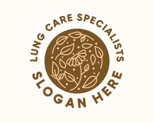 Organic Flower Skin Care  logo design