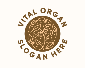 Organic Flower Skin Care  logo design