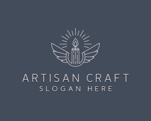 Artisanal Candle Wings logo design