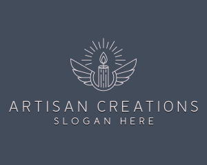 Artisanal Candle Wings logo design