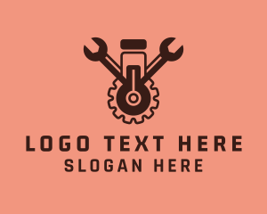 Gear - Mechanical Wrench Repair logo design
