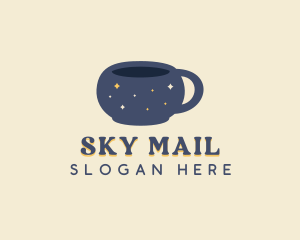 Space Mug Cafe logo design