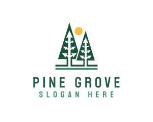 Pine - Arrow Pine Trees logo design