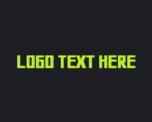 Modern Neon Tech Gamer logo design