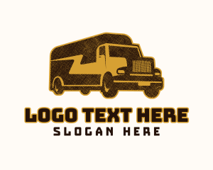 Vehicle - Rustic Lightning Truck Logistics logo design