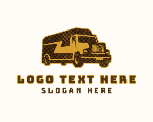 Delivery - Rustic Lightning Truck Logistics logo design