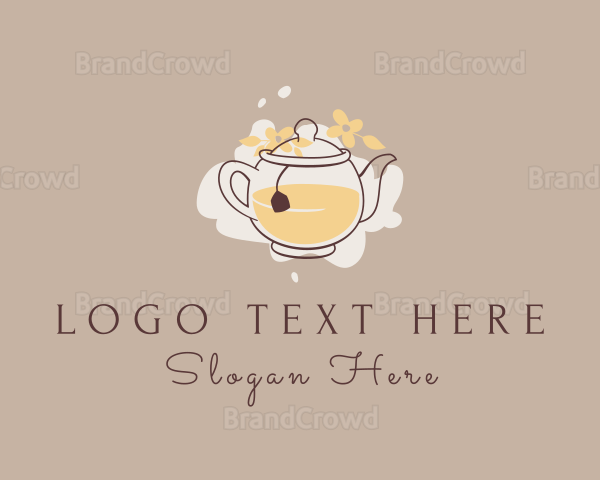 Floral Tea Kettle Logo