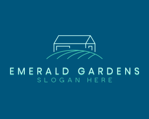 Lawn Backyard Landscaping logo design