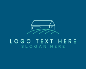 Lawn Backyard Landscaping Logo