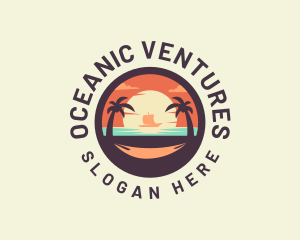 Beach Ocean Sailing logo design