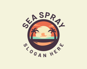 Beach Ocean Sailing logo design