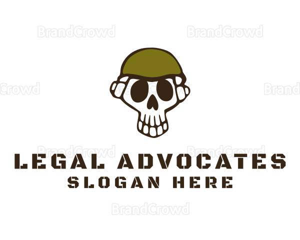 Skull Army Soldier Logo