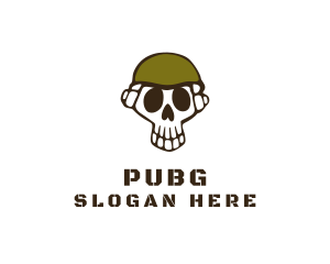 Skull Army Soldier logo design