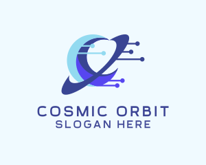 Digital Planet Orbit logo design