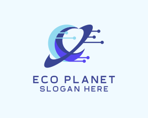 Digital Planet Orbit logo design