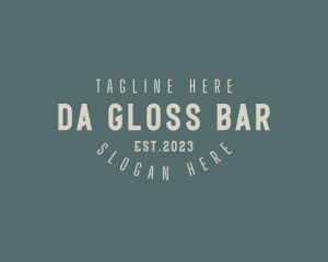 Rustic Hipster Bar logo design